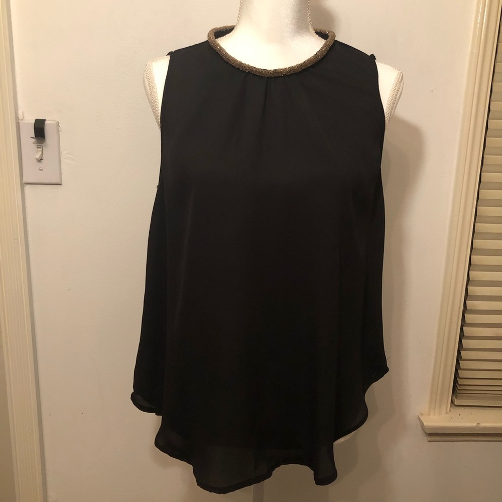 Beaded Neckline Blouse